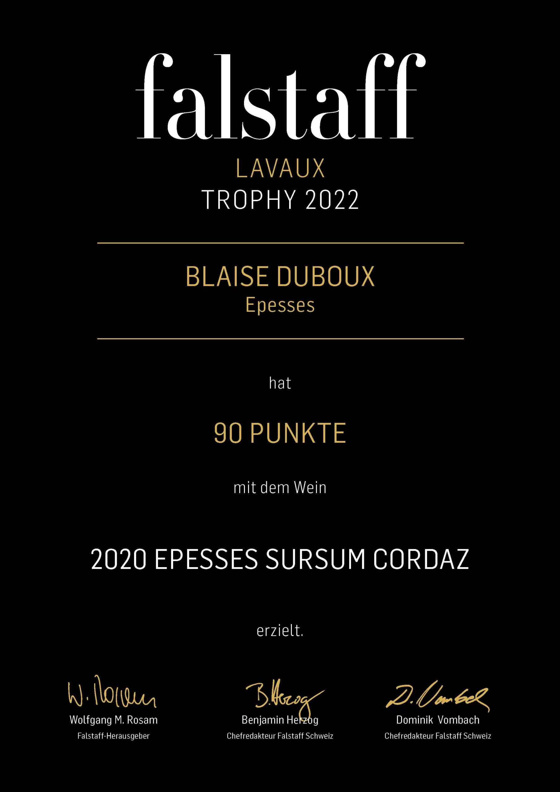 Falstaff 2022_Epesses 2020 Prix